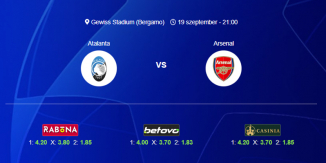 Foci Tippek: Atalanta - Arsenal 2024. szeptember 19. - Bajnokok Ligája