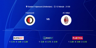 Foci Tippek: Feyenoord - AC Milan 2025. február 12. - Bajnokok Ligája