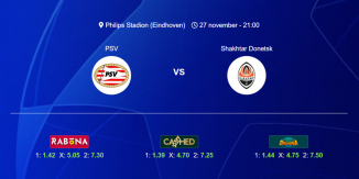 Foci Tippek: PSV Eindhoven - Shakhtar Donetsk 2024. november 27. - Bajnokok Ligája