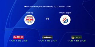 Foci Tippek: Salzburg - Dinamo Zagreb 2024. október 23. - Bajnokok Ligája