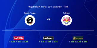 Foci Tippek: Sparta Praha - Salzburg 2024. szeptember 18. - Bajnokok Ligája