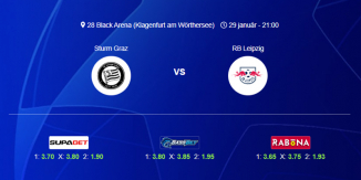 Foci Tippek: Sturm Graz - RB Leipzig 2025. január 29. - Bajnokok Ligája