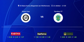 Foci Tippek: Sturm Graz - Sporting CP 2024. október 22. - Bajnokok Ligája