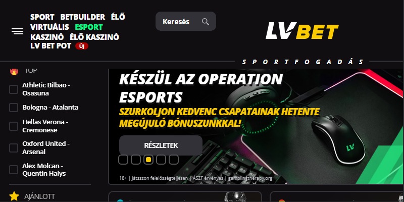 LVBET mobil sportfogadás app