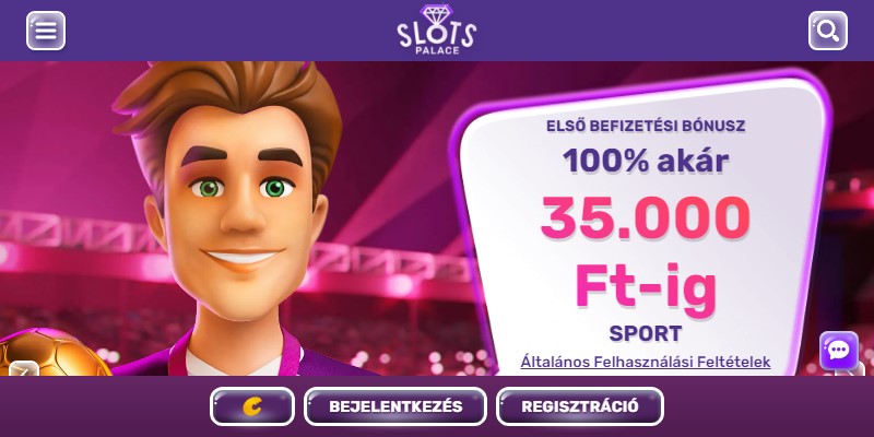 Slots Palace mobil sportfogadás app